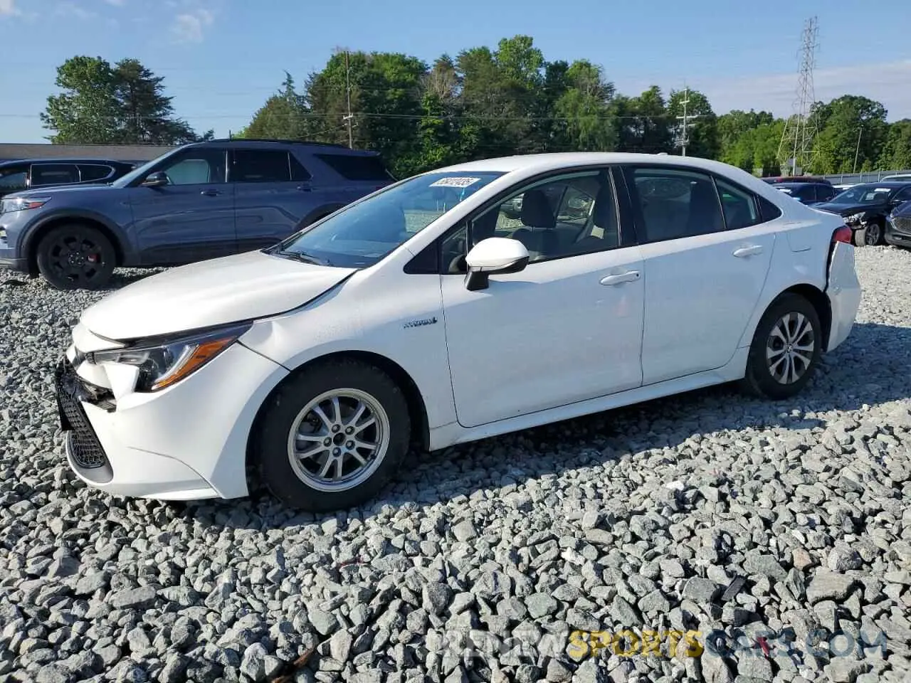 1 Photograph of a damaged car JTDEBRBE5LJ023673 TOYOTA COROLLA 2020