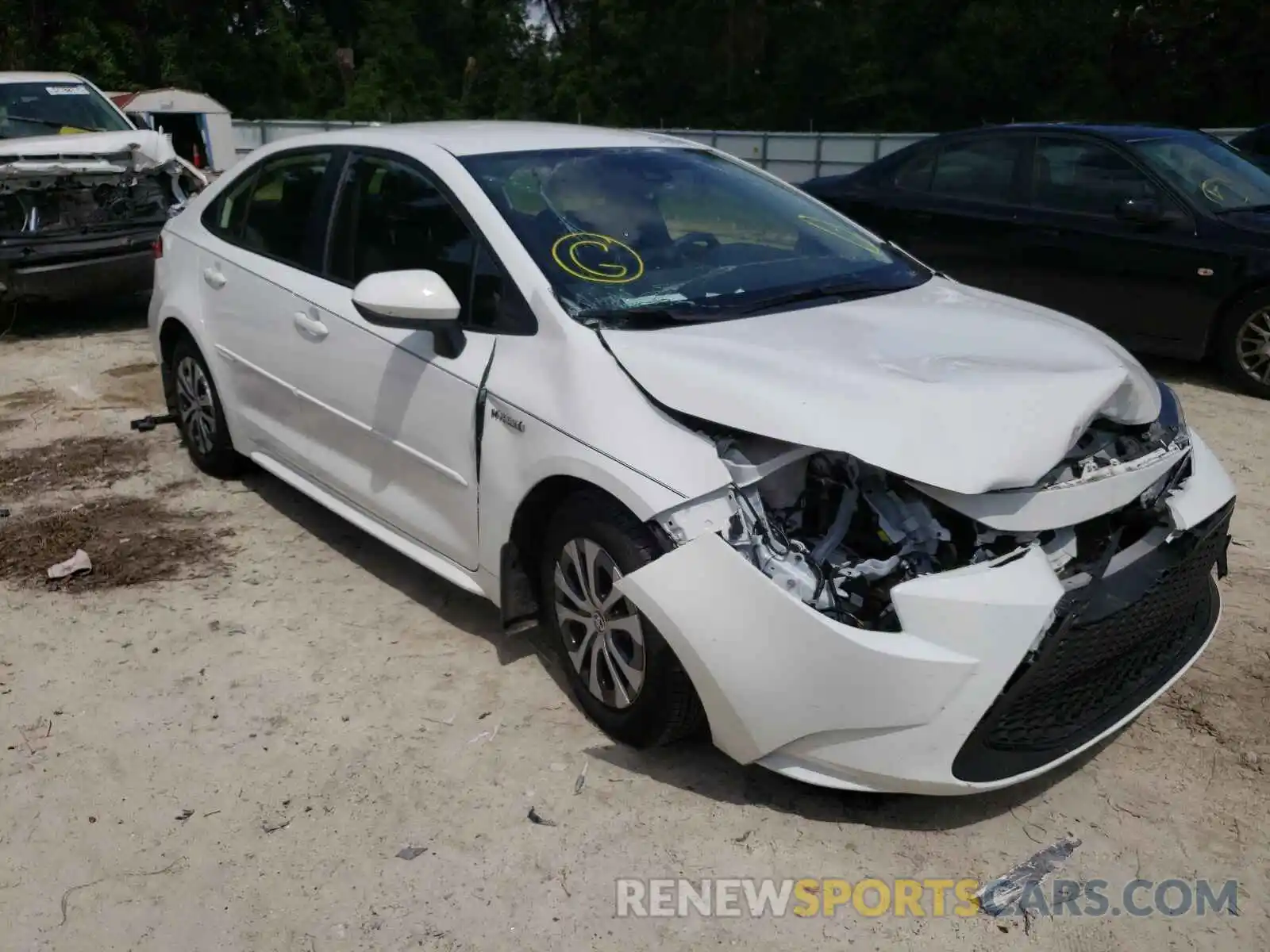 1 Photograph of a damaged car JTDEBRBE5LJ023771 TOYOTA COROLLA 2020