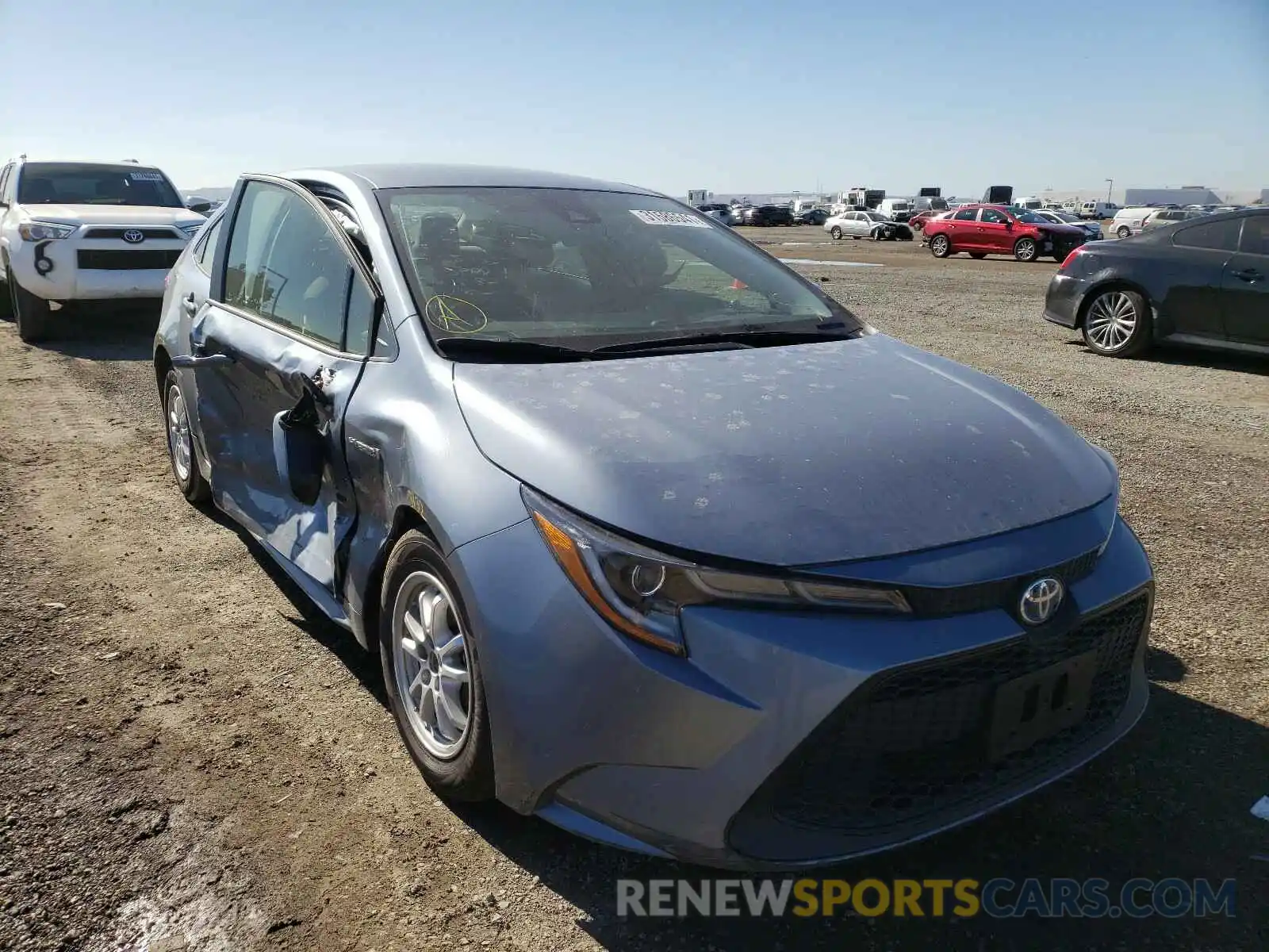 1 Photograph of a damaged car JTDEBRBE5LJ025150 TOYOTA COROLLA 2020