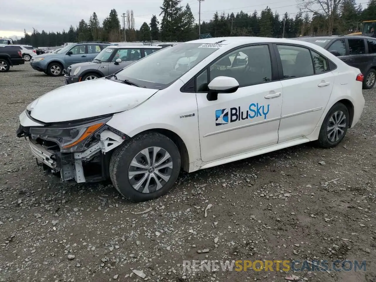 1 Photograph of a damaged car JTDEBRBE5LJ025424 TOYOTA COROLLA 2020