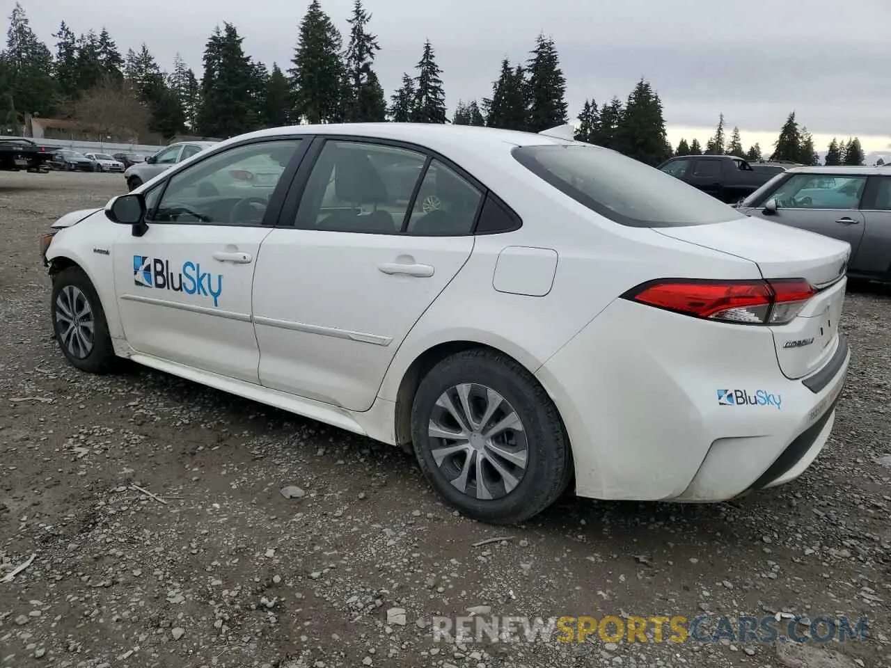 2 Photograph of a damaged car JTDEBRBE5LJ025424 TOYOTA COROLLA 2020