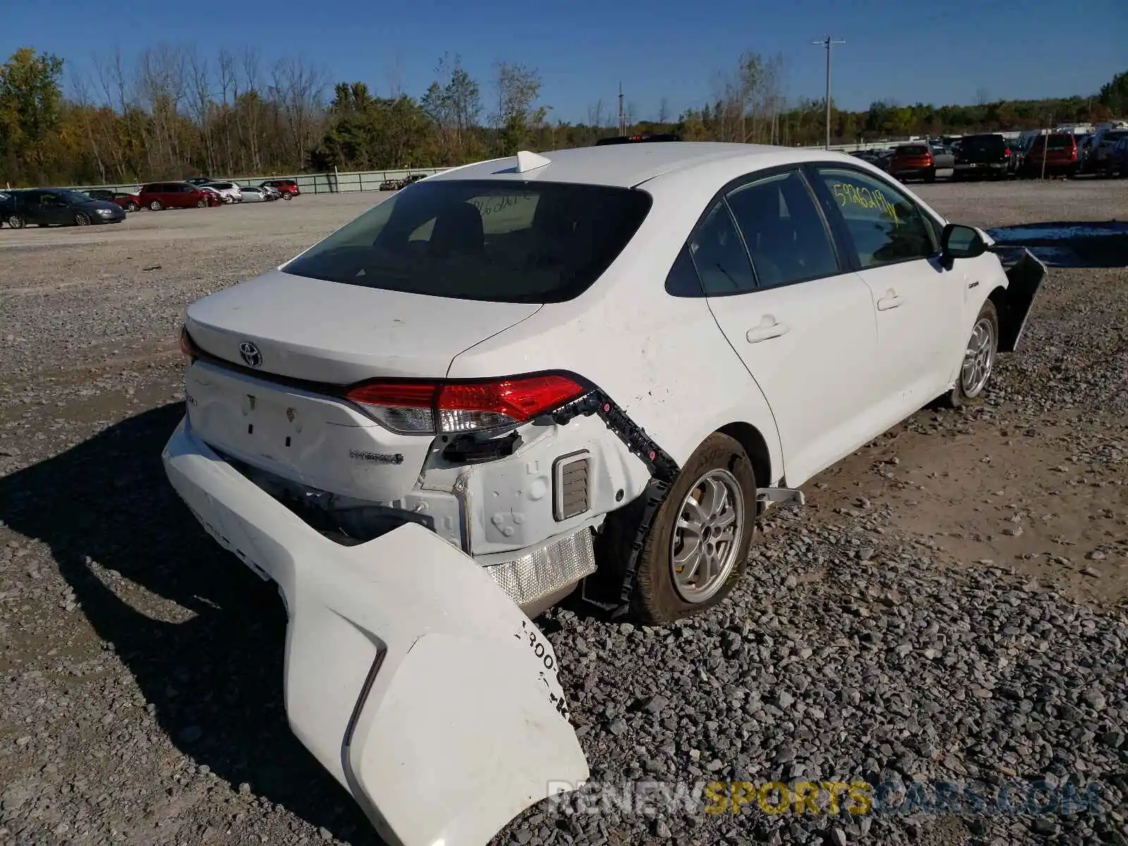 4 Photograph of a damaged car JTDEBRBE5LJ027772 TOYOTA COROLLA 2020