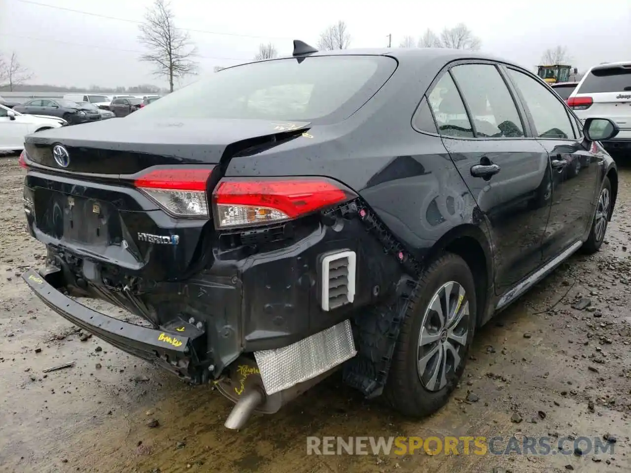 4 Photograph of a damaged car JTDEBRBE6LJ002380 TOYOTA COROLLA 2020