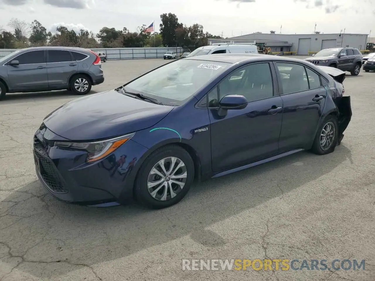 1 Photograph of a damaged car JTDEBRBE6LJ019566 TOYOTA COROLLA 2020