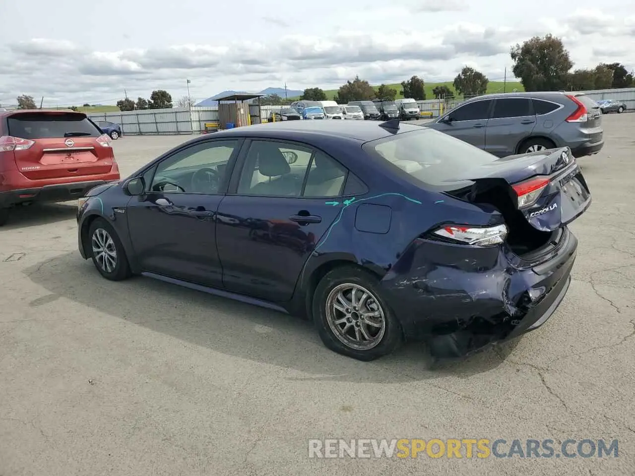 2 Photograph of a damaged car JTDEBRBE6LJ019566 TOYOTA COROLLA 2020