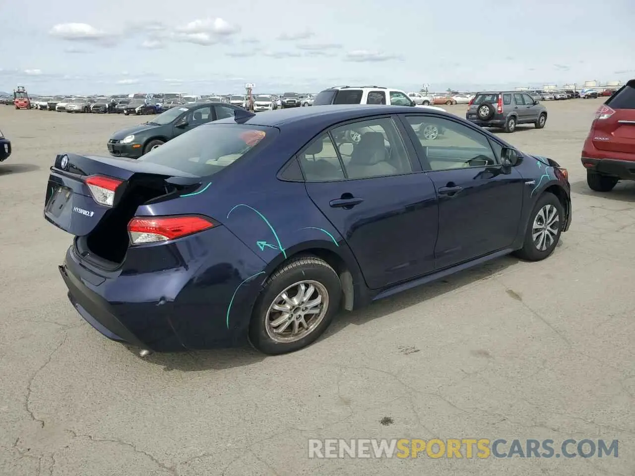 3 Photograph of a damaged car JTDEBRBE6LJ019566 TOYOTA COROLLA 2020