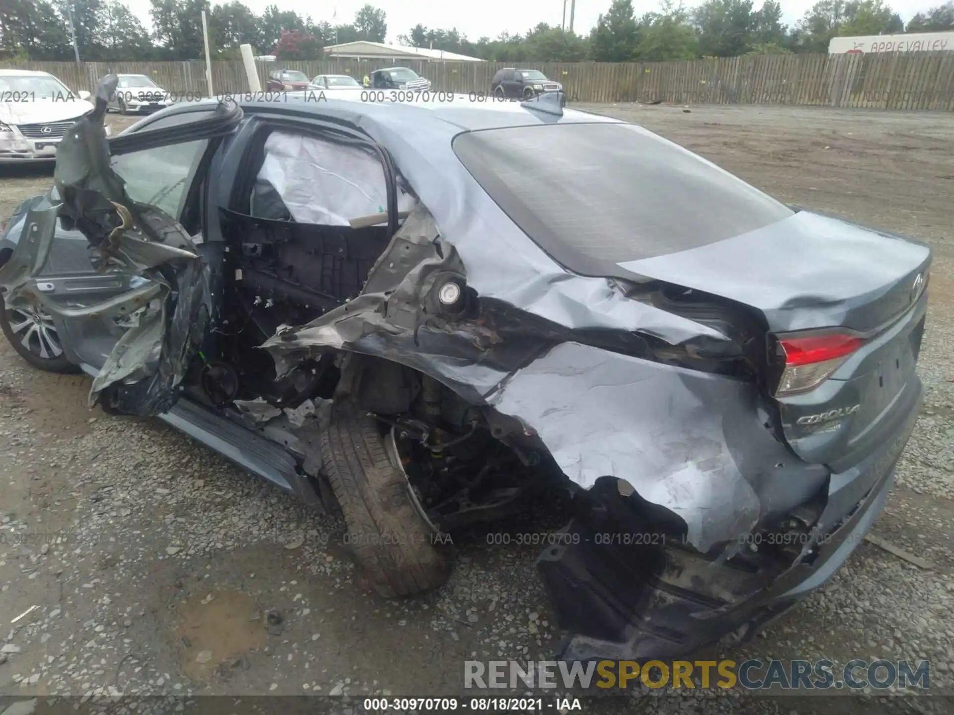 6 Photograph of a damaged car JTDEBRBE6LJ019910 TOYOTA COROLLA 2020