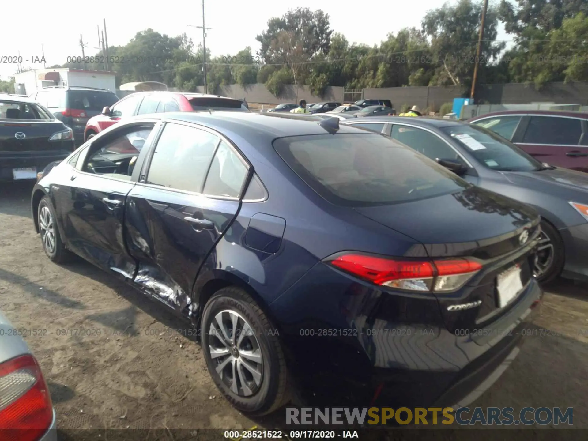 3 Photograph of a damaged car JTDEBRBE6LJ029451 TOYOTA COROLLA 2020