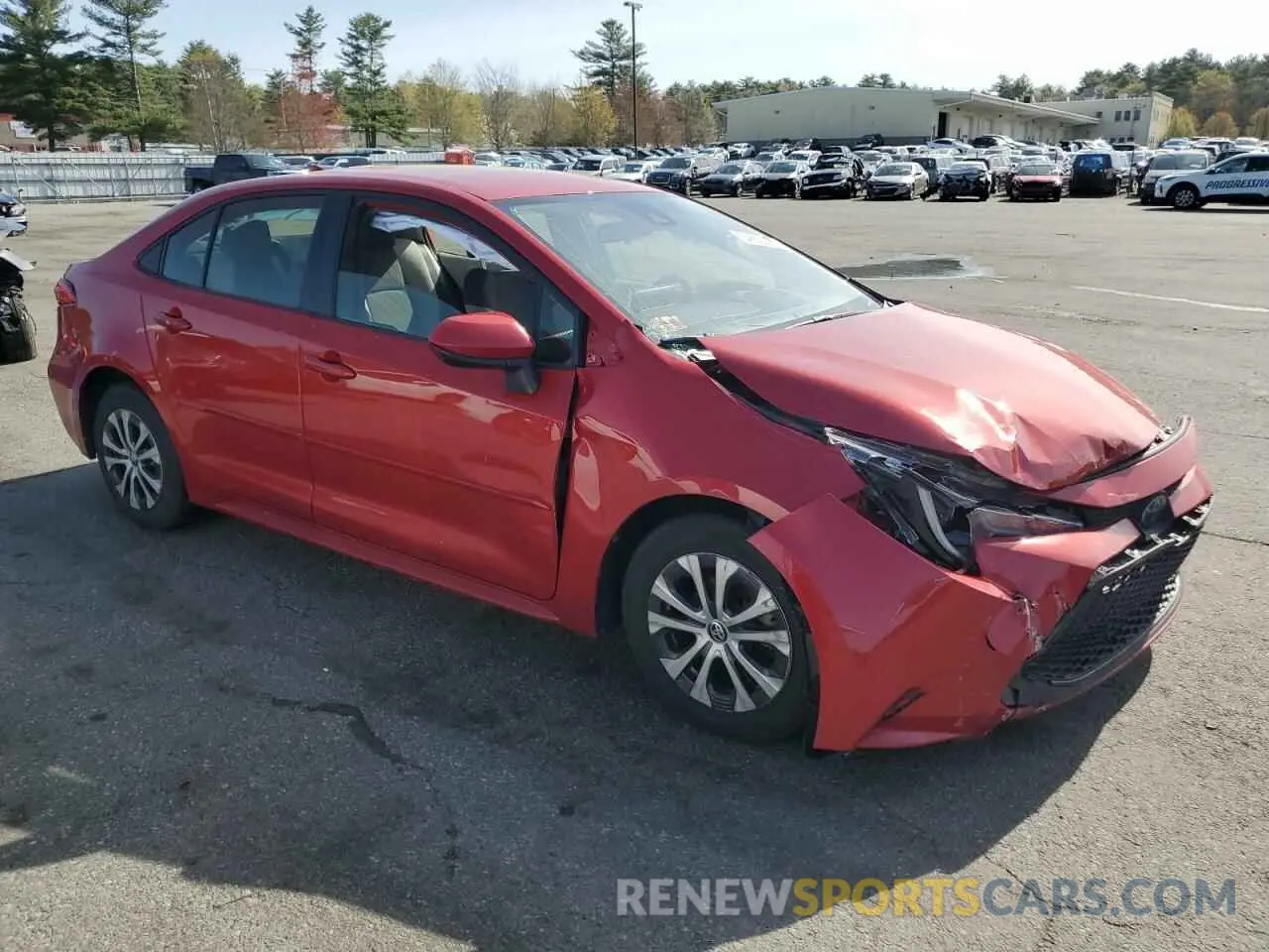 4 Photograph of a damaged car JTDEBRBE7LJ002713 TOYOTA COROLLA 2020
