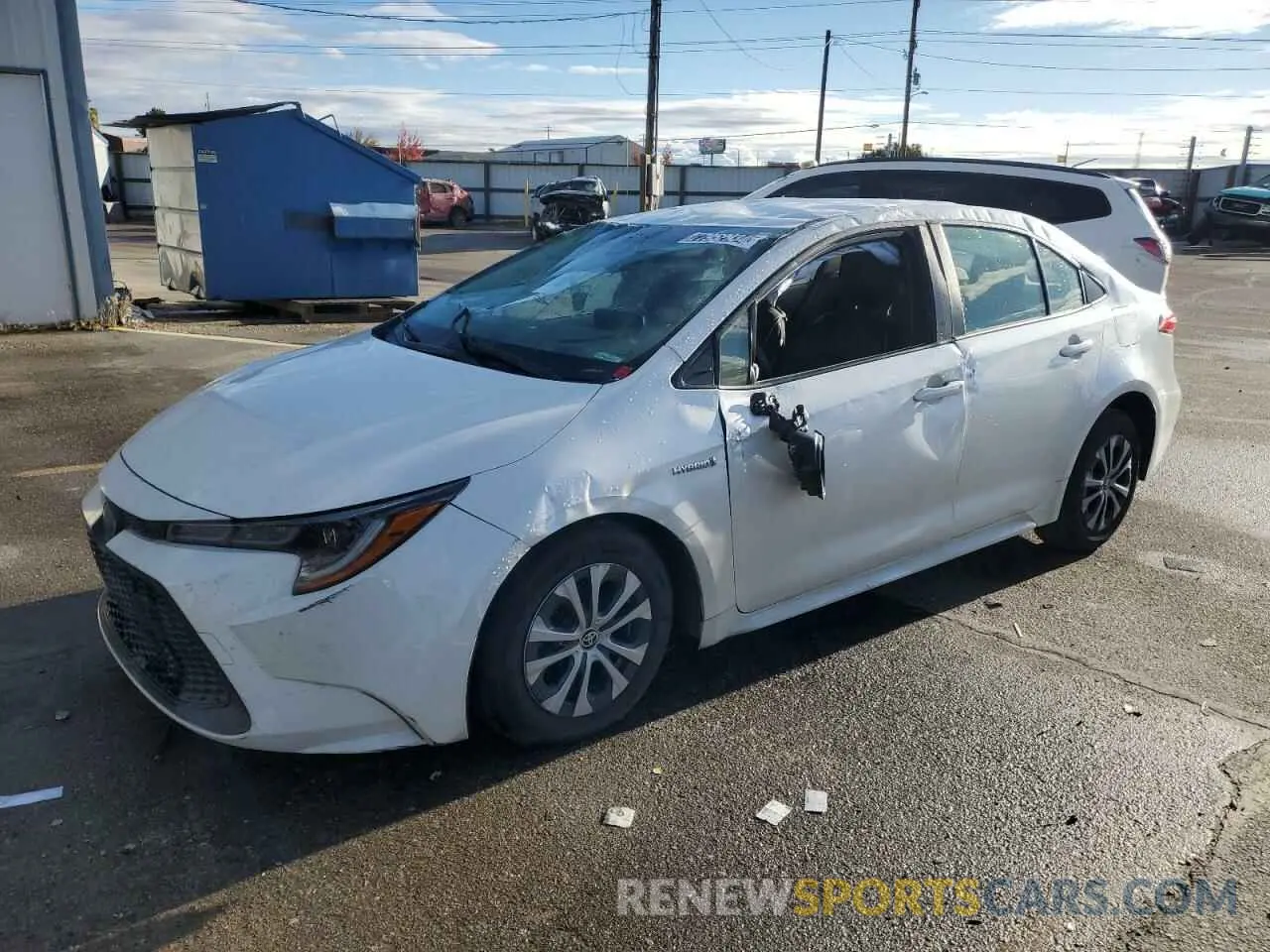 1 Photograph of a damaged car JTDEBRBE7LJ004736 TOYOTA COROLLA 2020
