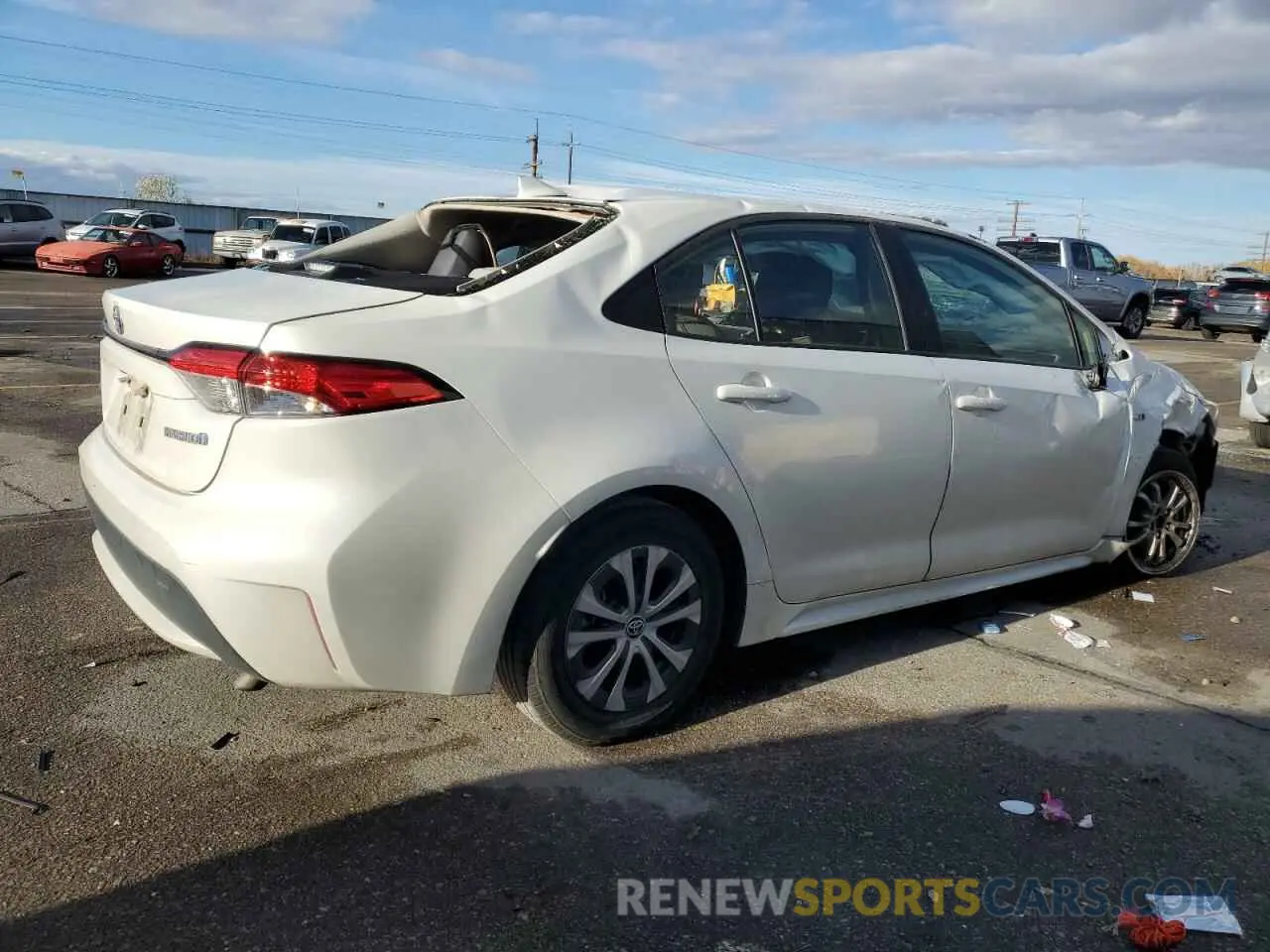 3 Photograph of a damaged car JTDEBRBE7LJ004736 TOYOTA COROLLA 2020