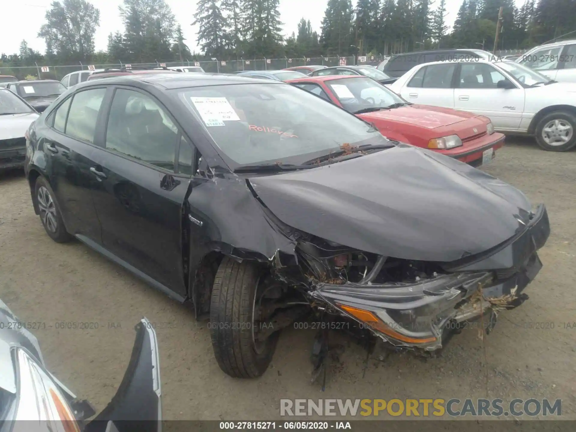 1 Photograph of a damaged car JTDEBRBE7LJ005885 TOYOTA COROLLA 2020