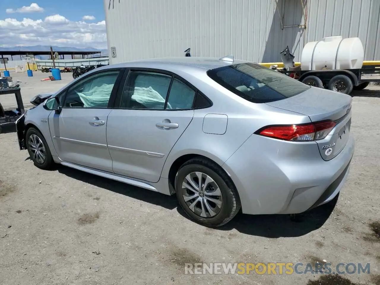 2 Photograph of a damaged car JTDEBRBE7LJ009287 TOYOTA COROLLA 2020