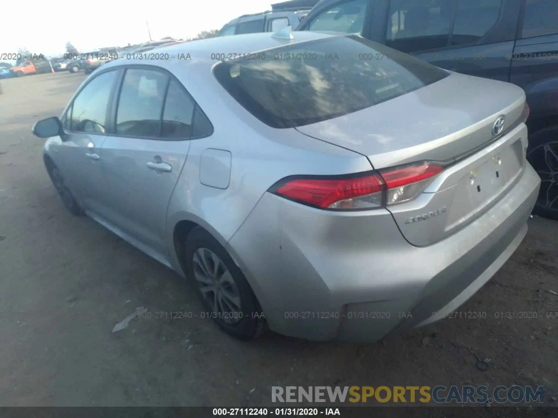 3 Photograph of a damaged car JTDEBRBE7LJ017535 TOYOTA COROLLA 2020