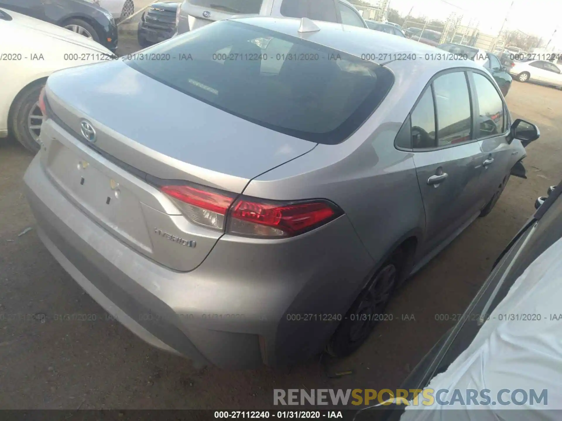 4 Photograph of a damaged car JTDEBRBE7LJ017535 TOYOTA COROLLA 2020