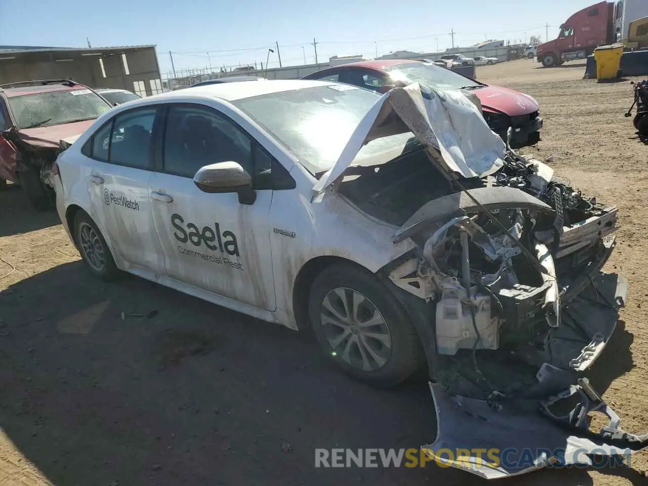 4 Photograph of a damaged car JTDEBRBE7LJ023190 TOYOTA COROLLA 2020