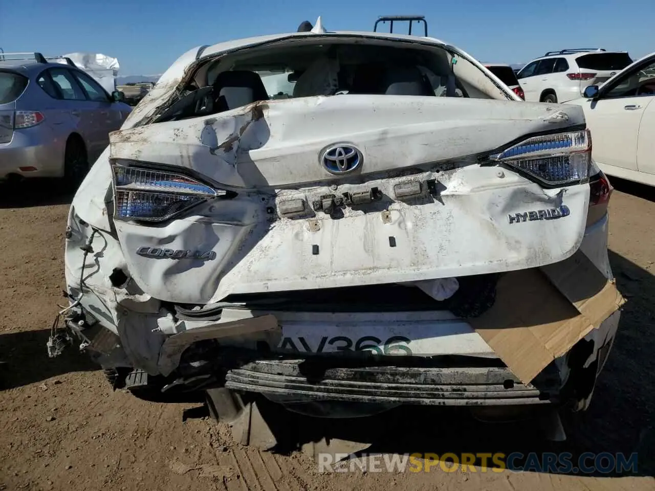 6 Photograph of a damaged car JTDEBRBE7LJ023190 TOYOTA COROLLA 2020