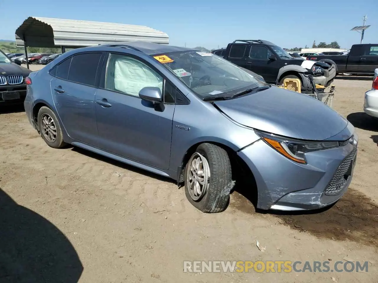 4 Photograph of a damaged car JTDEBRBE7LJ024064 TOYOTA COROLLA 2020
