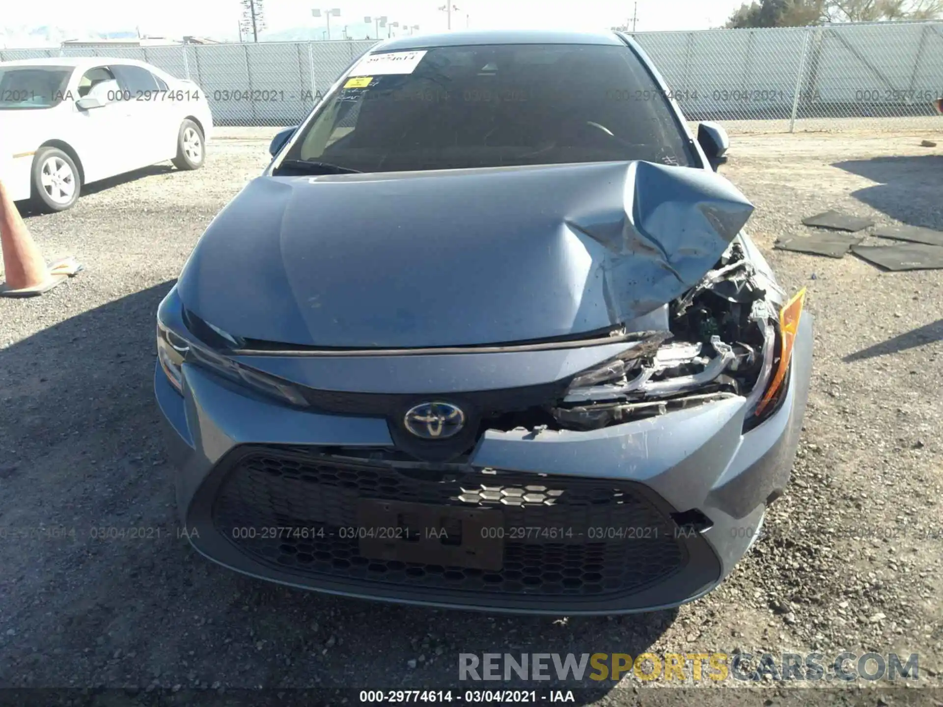 6 Photograph of a damaged car JTDEBRBE7LJ025893 TOYOTA COROLLA 2020