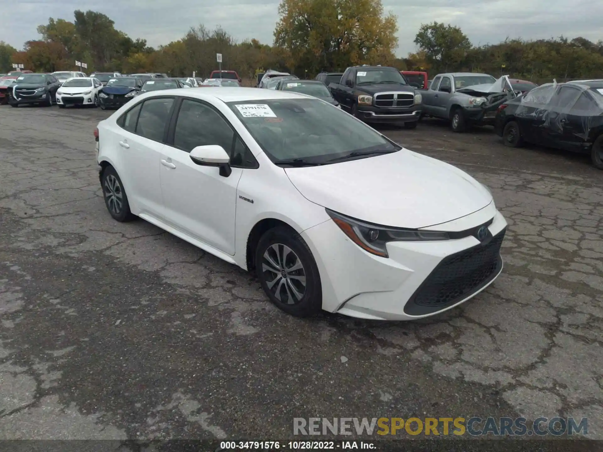 1 Photograph of a damaged car JTDEBRBE7LJ028289 TOYOTA COROLLA 2020