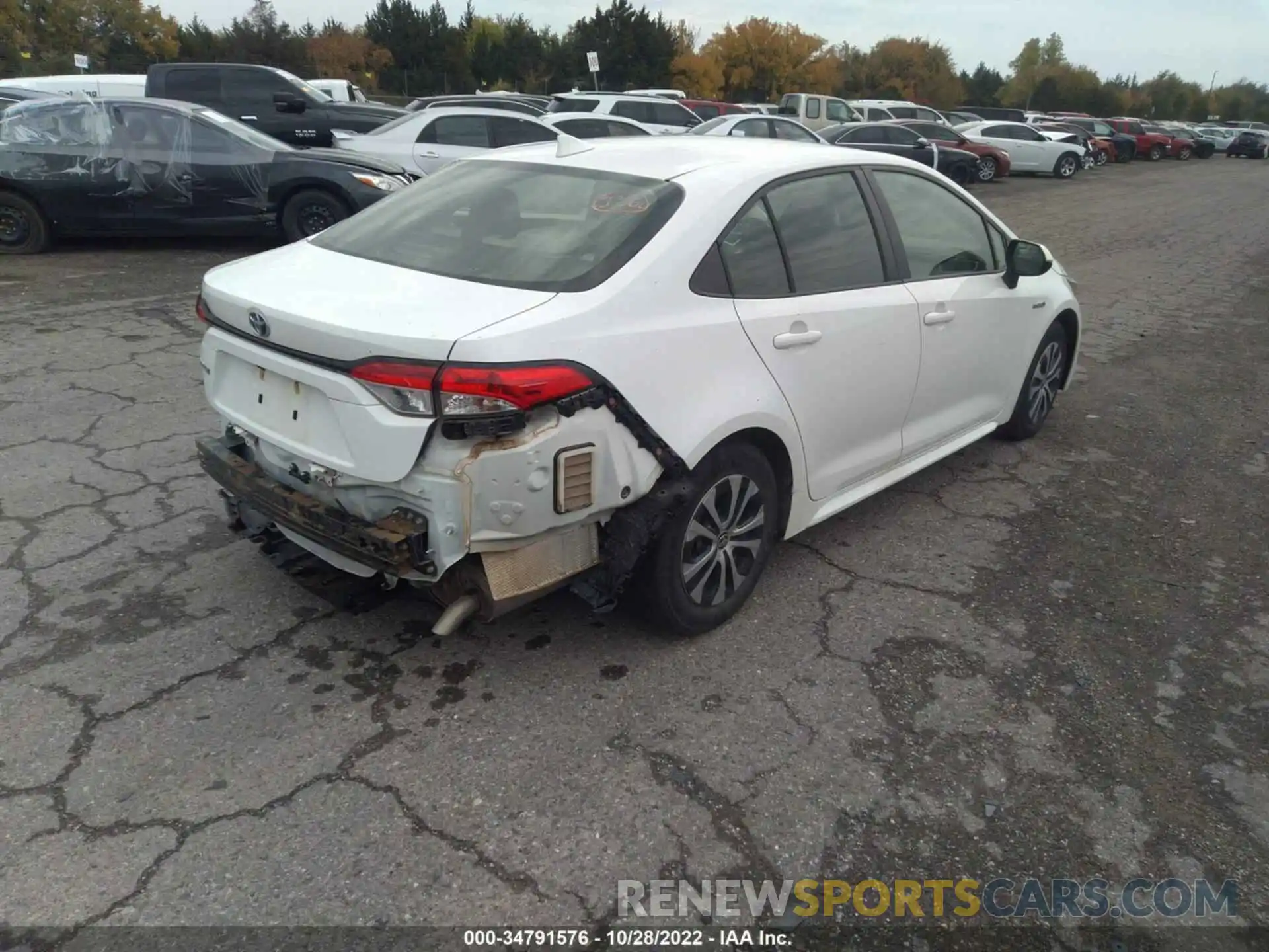 4 Photograph of a damaged car JTDEBRBE7LJ028289 TOYOTA COROLLA 2020