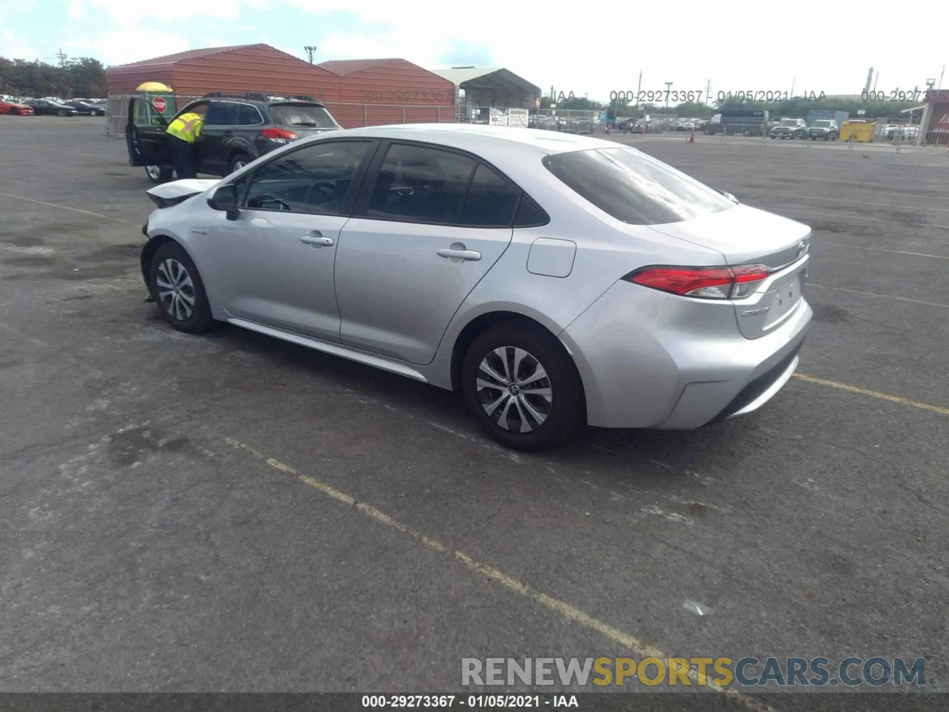 3 Photograph of a damaged car JTDEBRBE7LJ029085 TOYOTA COROLLA 2020