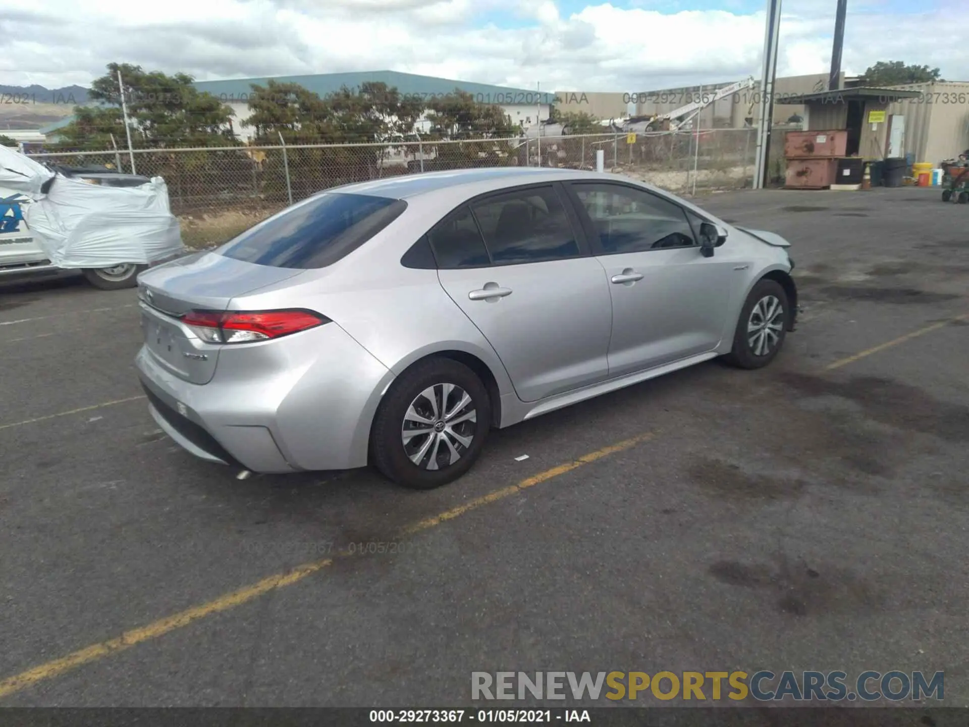 4 Photograph of a damaged car JTDEBRBE7LJ029085 TOYOTA COROLLA 2020