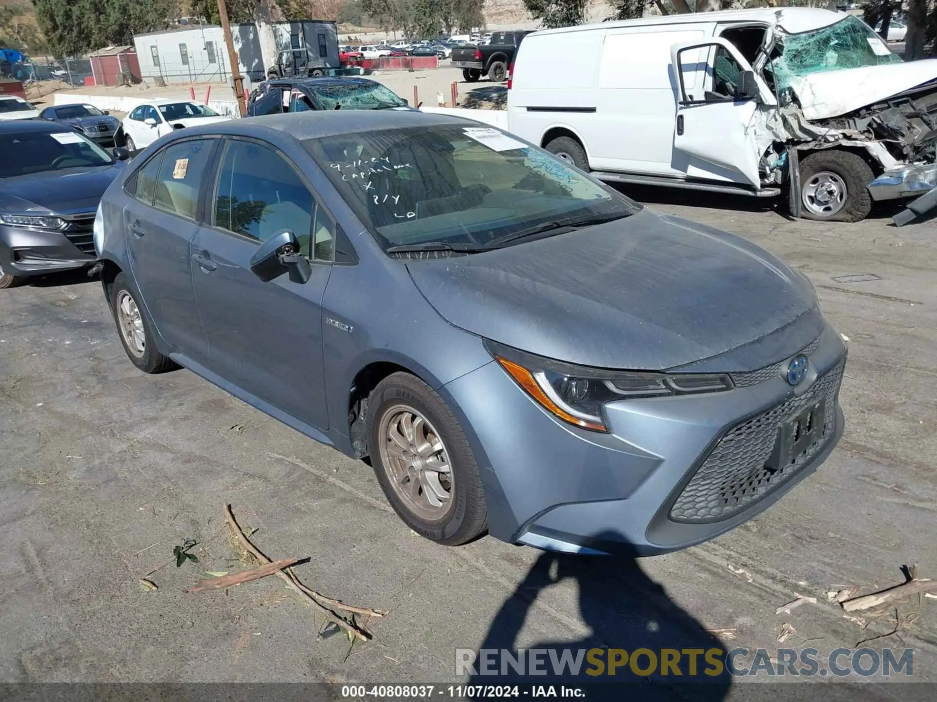 1 Photograph of a damaged car JTDEBRBE7LJ030592 TOYOTA COROLLA 2020