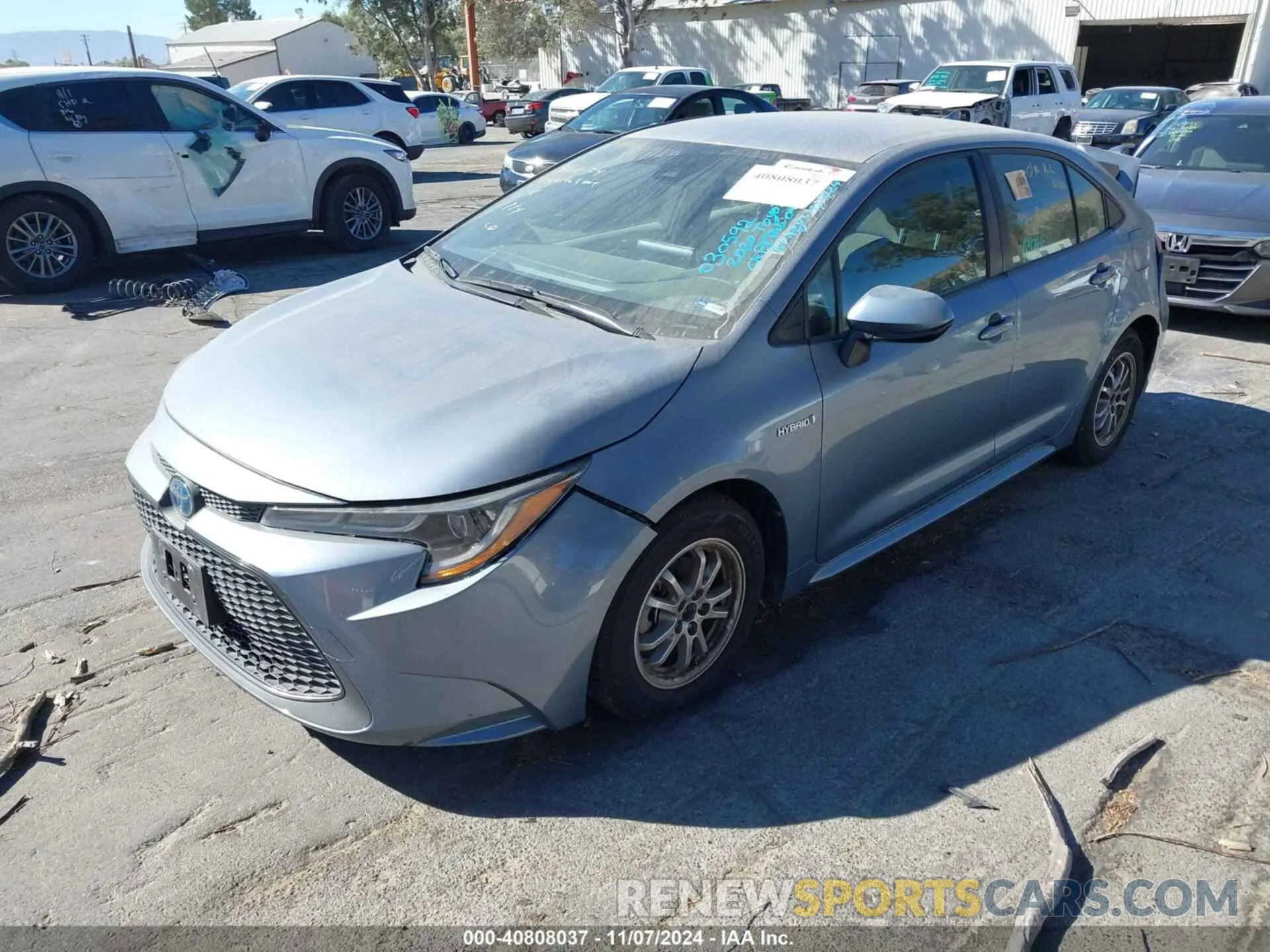 2 Photograph of a damaged car JTDEBRBE7LJ030592 TOYOTA COROLLA 2020