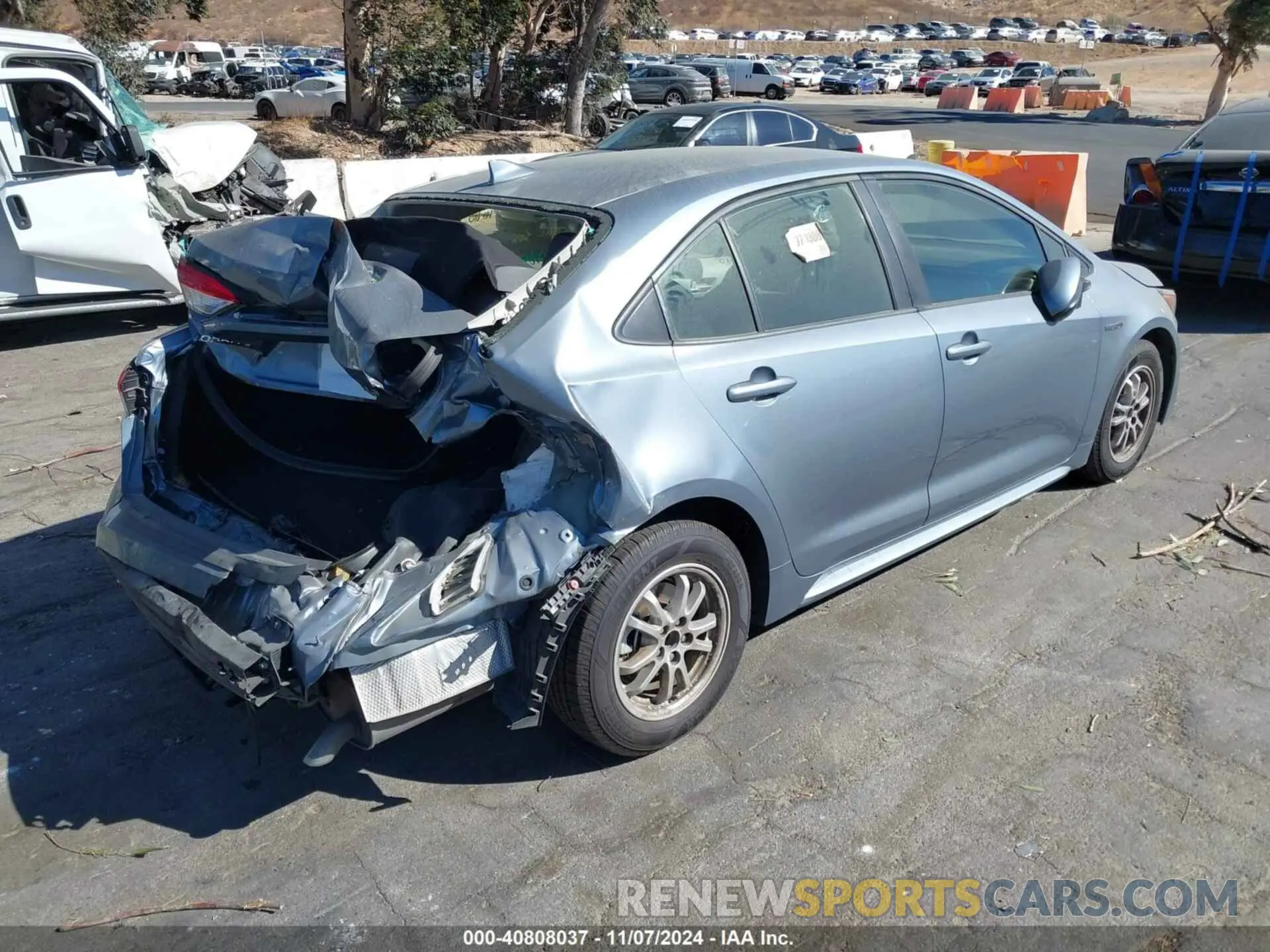 4 Photograph of a damaged car JTDEBRBE7LJ030592 TOYOTA COROLLA 2020