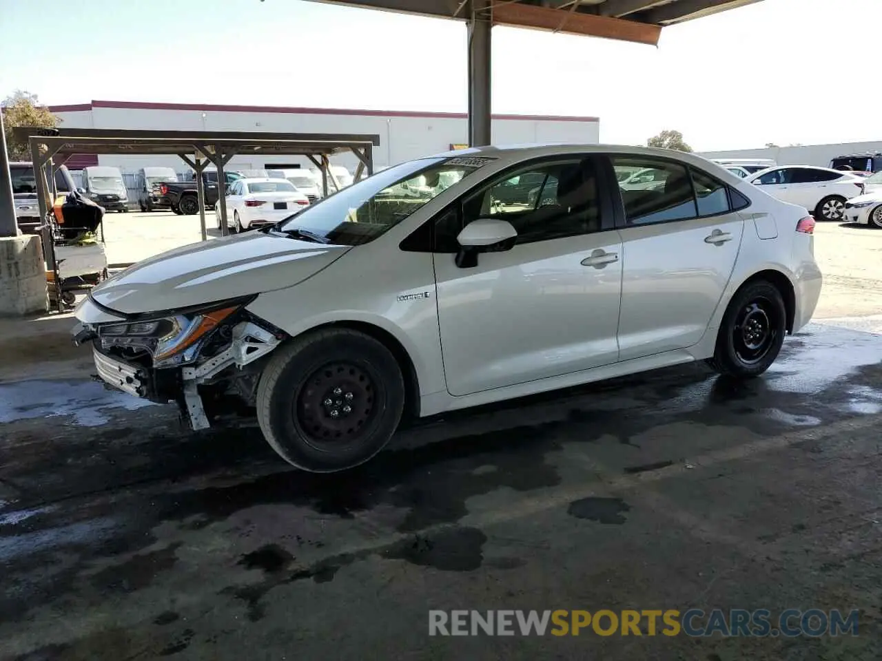 1 Photograph of a damaged car JTDEBRBE8LJ000680 TOYOTA COROLLA 2020
