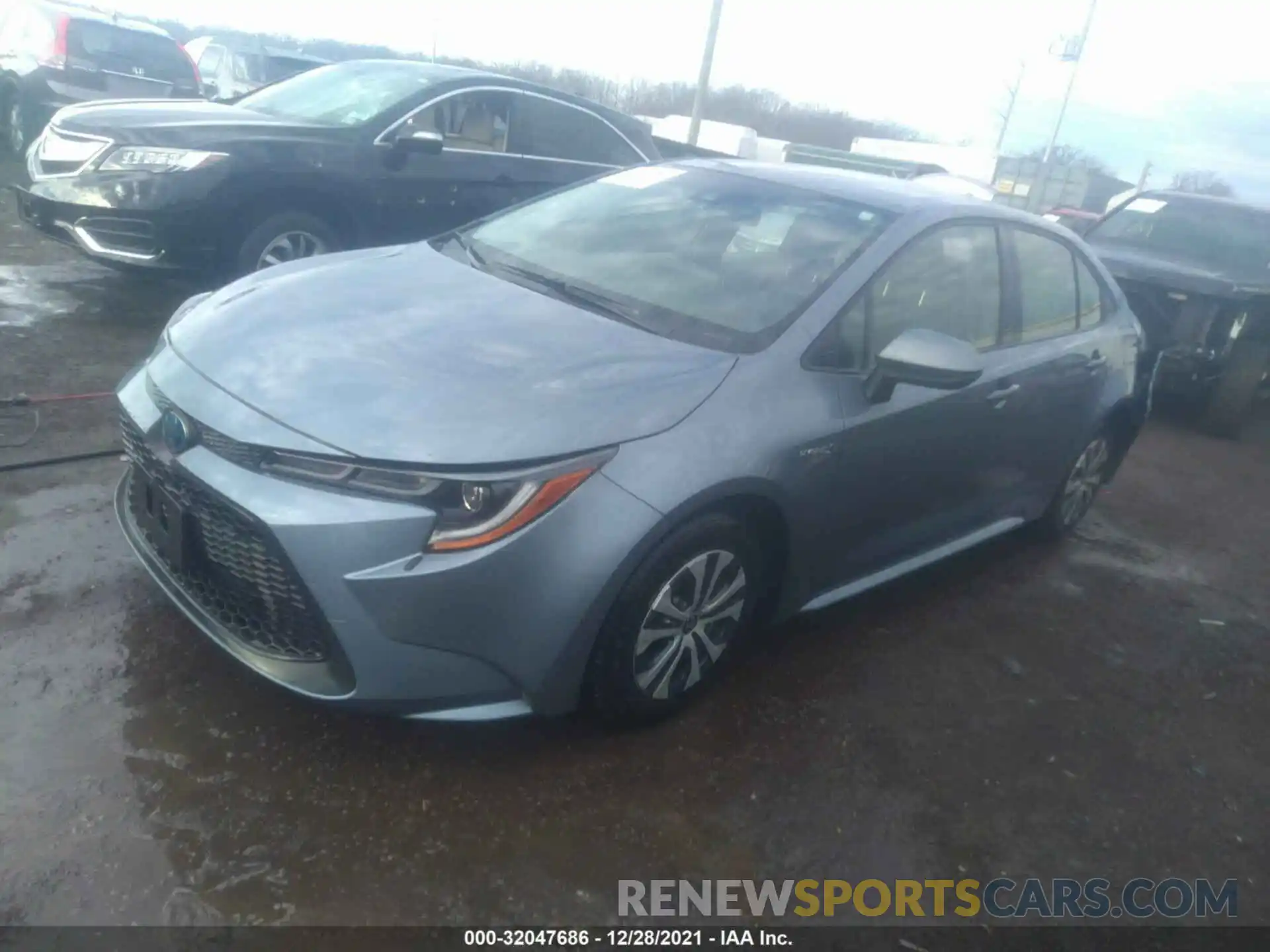 2 Photograph of a damaged car JTDEBRBE8LJ011050 TOYOTA COROLLA 2020