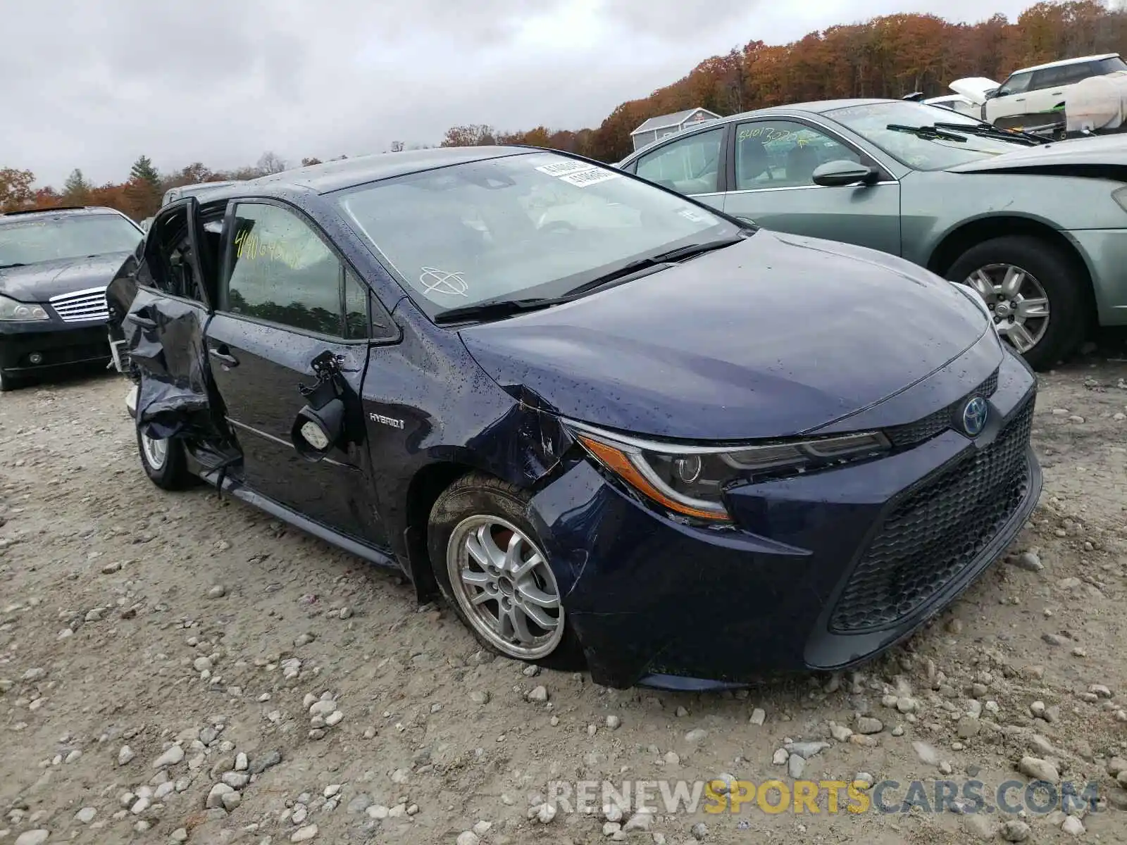 1 Photograph of a damaged car JTDEBRBE8LJ016569 TOYOTA COROLLA 2020