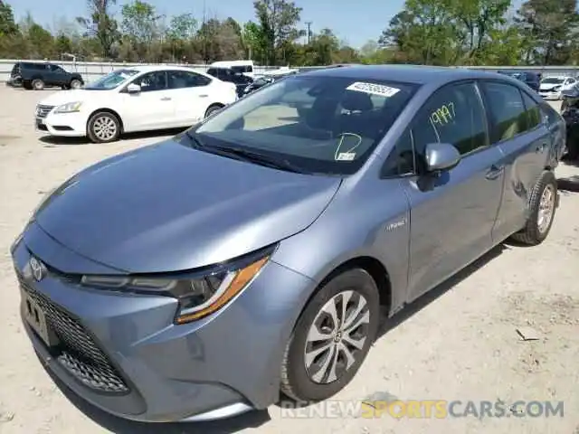 2 Photograph of a damaged car JTDEBRBE8LJ021190 TOYOTA COROLLA 2020