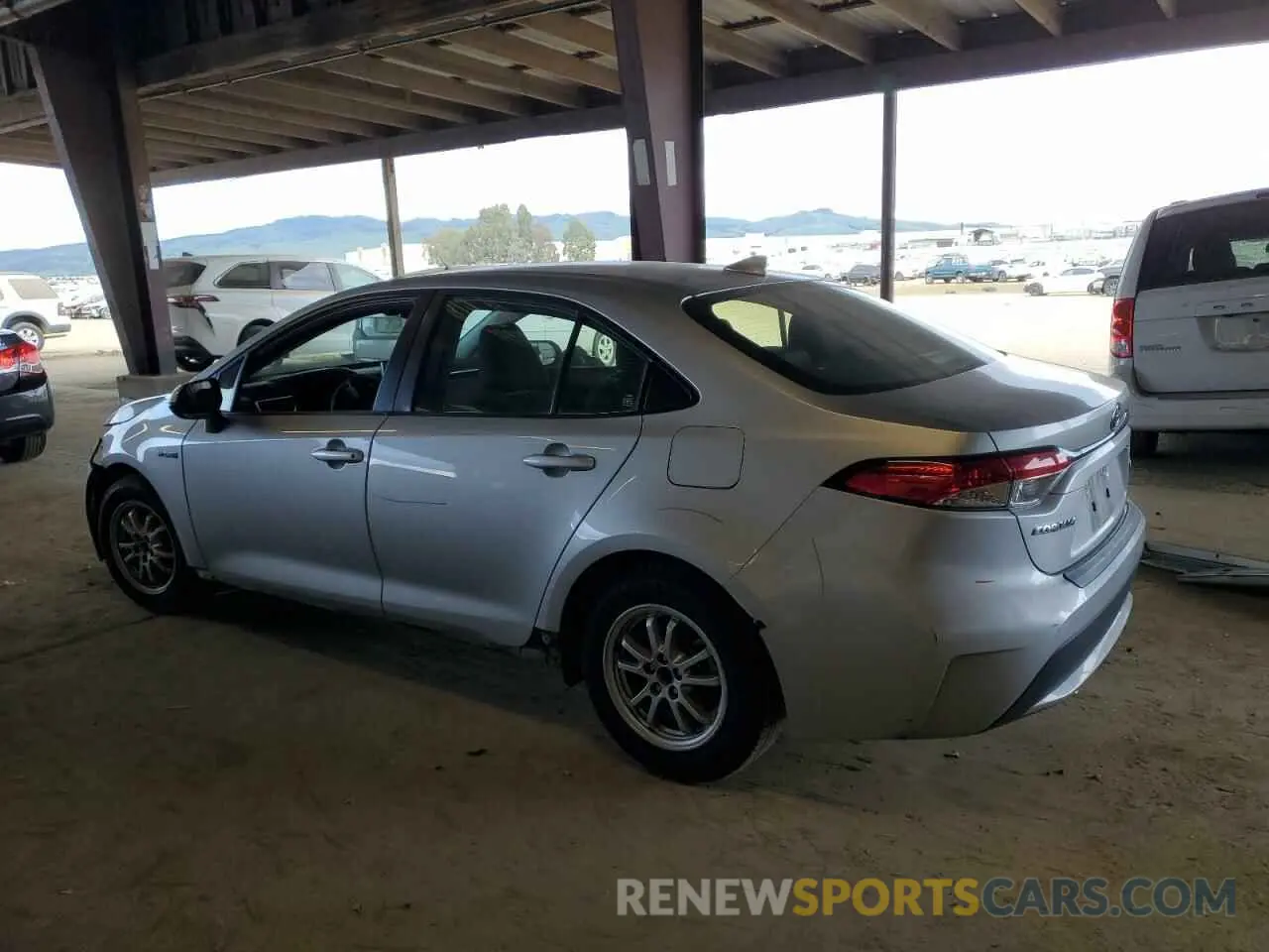 2 Photograph of a damaged car JTDEBRBE8LJ022789 TOYOTA COROLLA 2020