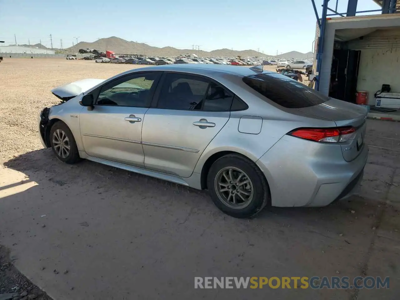 2 Photograph of a damaged car JTDEBRBE8LJ024087 TOYOTA COROLLA 2020