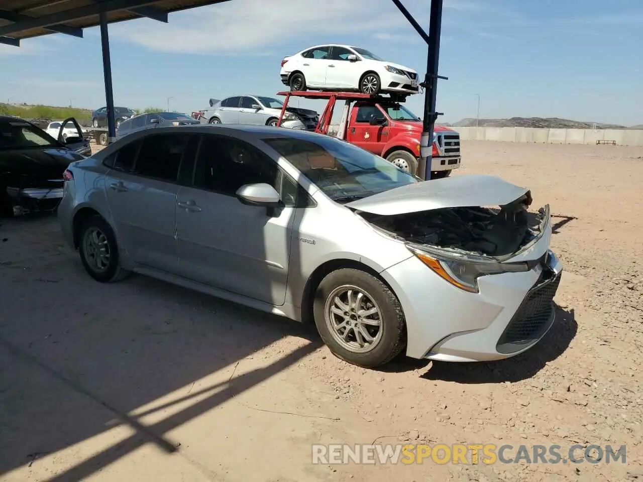 4 Photograph of a damaged car JTDEBRBE8LJ024087 TOYOTA COROLLA 2020
