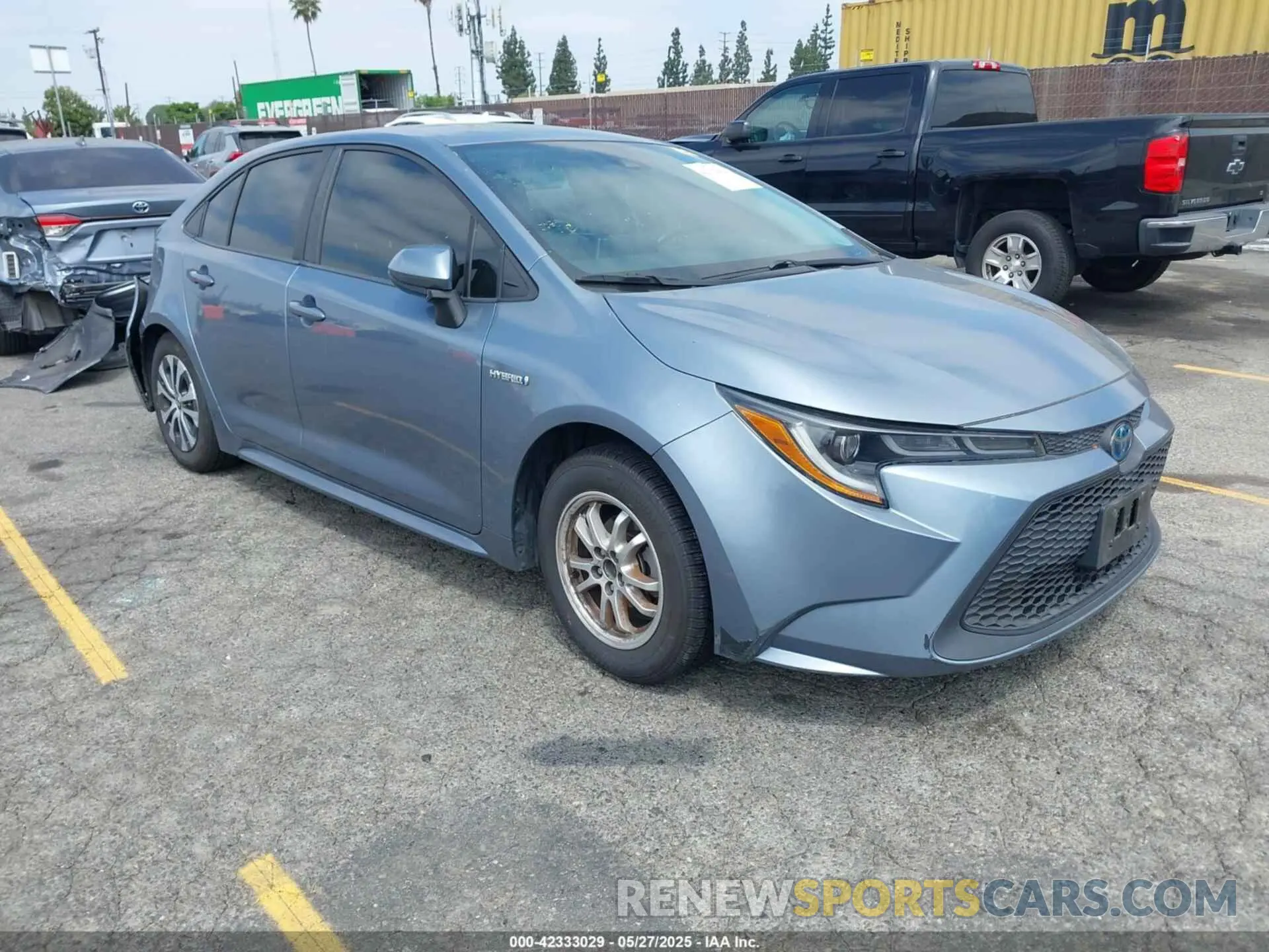 1 Photograph of a damaged car JTDEBRBE9LJ000512 TOYOTA COROLLA 2020