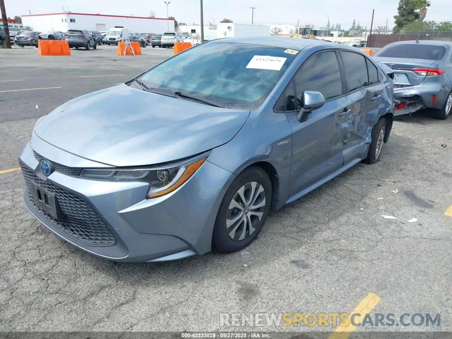 2 Photograph of a damaged car JTDEBRBE9LJ000512 TOYOTA COROLLA 2020