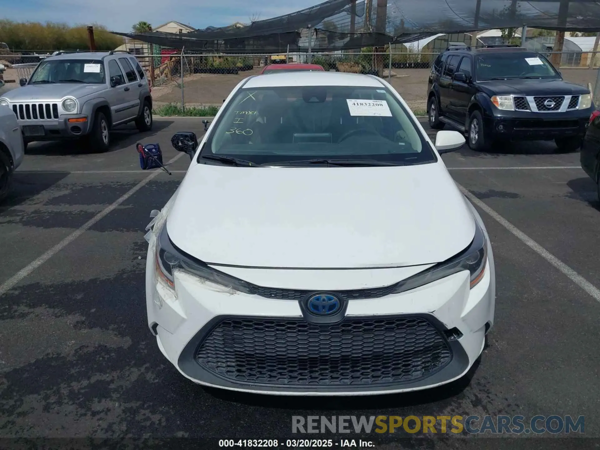 16 Photograph of a damaged car JTDEBRBE9LJ000655 TOYOTA COROLLA 2020