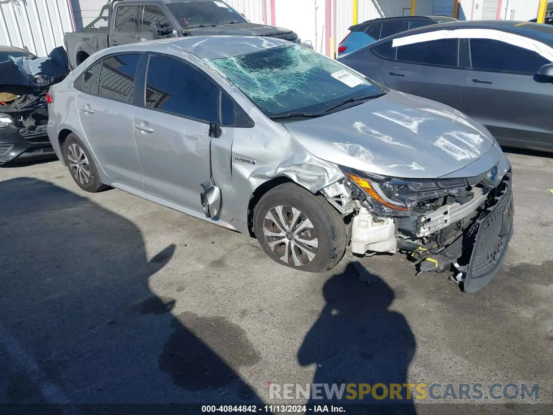 1 Photograph of a damaged car JTDEBRBE9LJ001451 TOYOTA COROLLA 2020