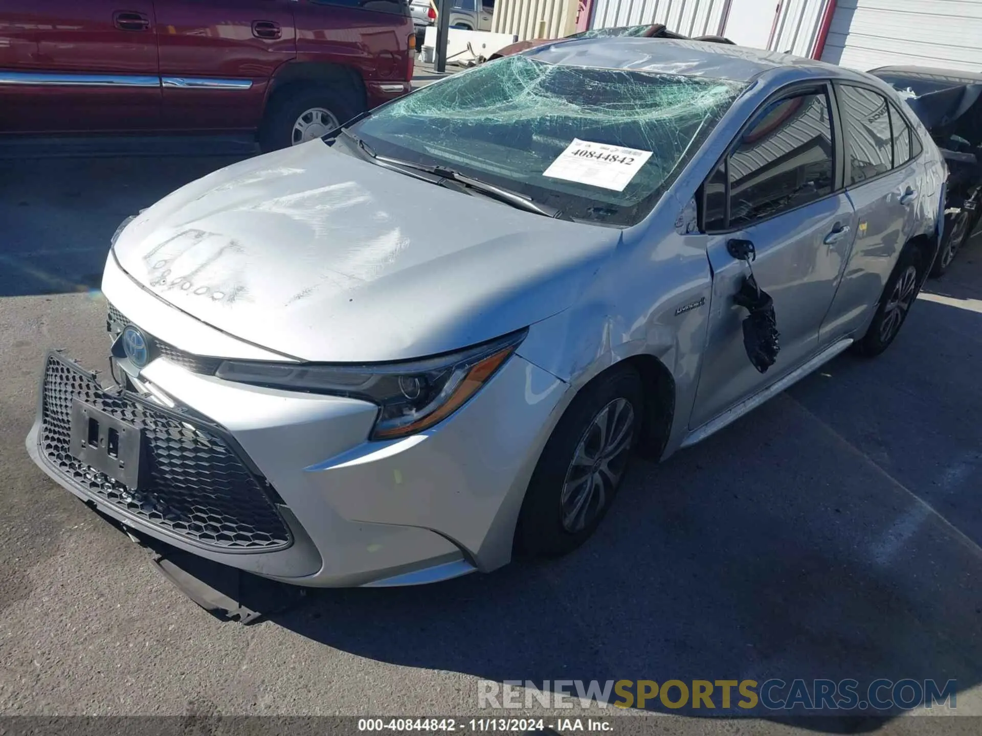 2 Photograph of a damaged car JTDEBRBE9LJ001451 TOYOTA COROLLA 2020