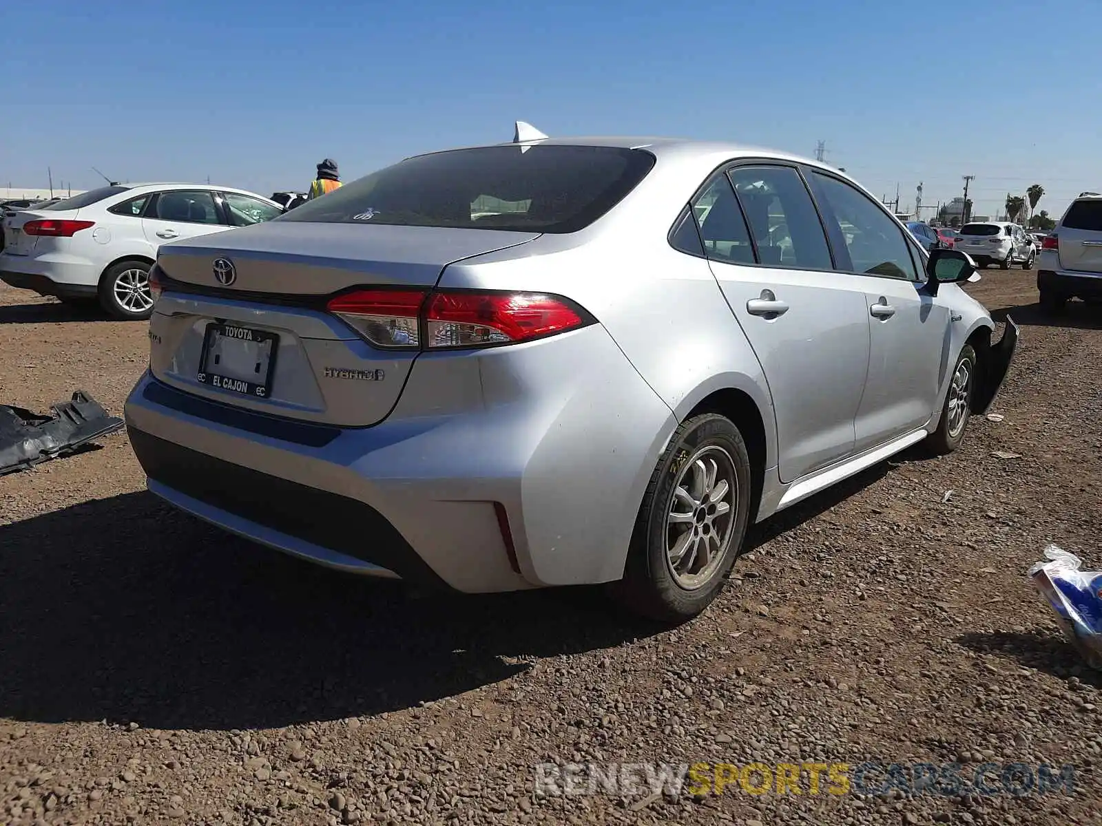 4 Photograph of a damaged car JTDEBRBE9LJ005354 TOYOTA COROLLA 2020