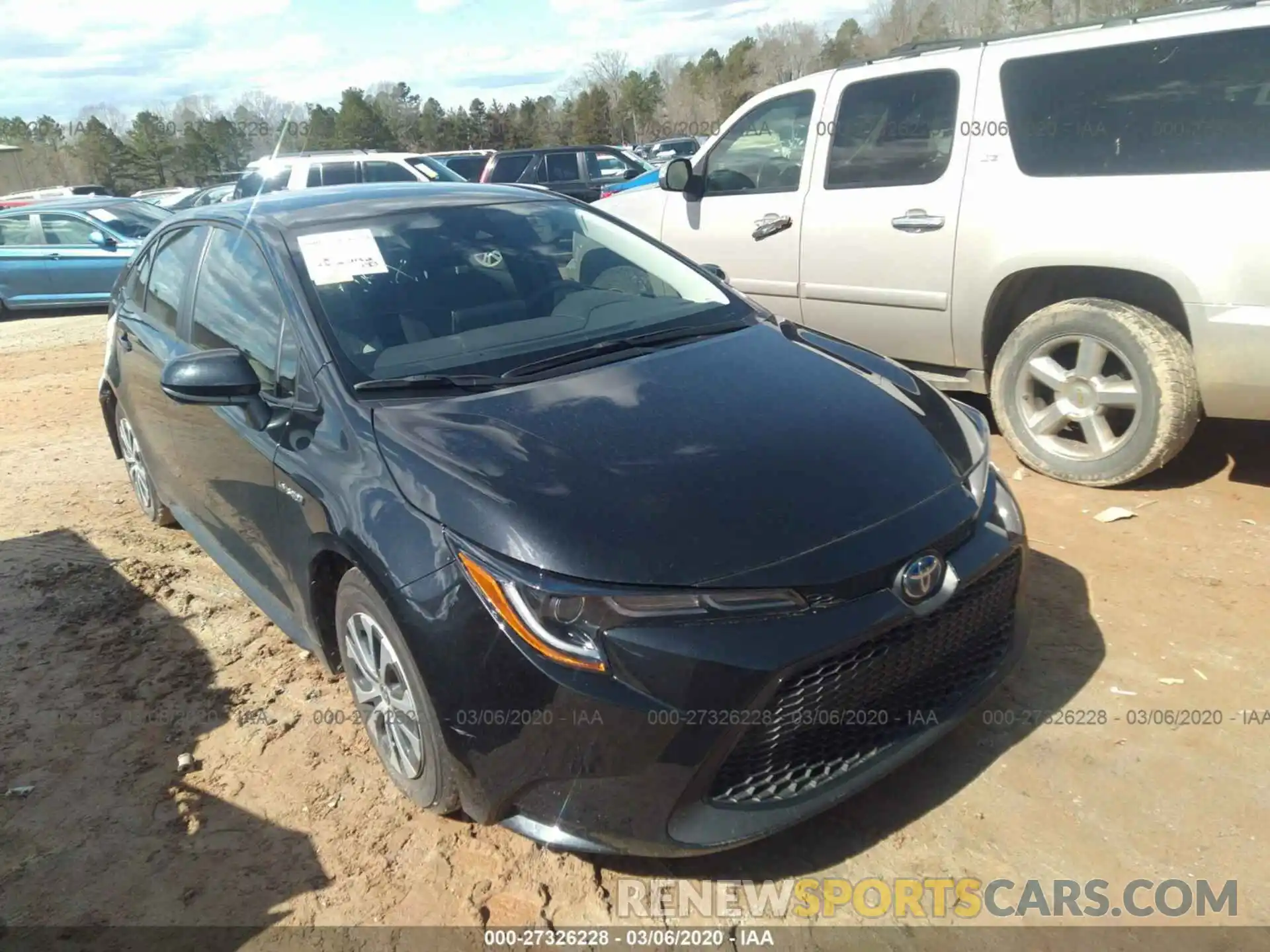 1 Photograph of a damaged car JTDEBRBE9LJ009680 TOYOTA COROLLA 2020