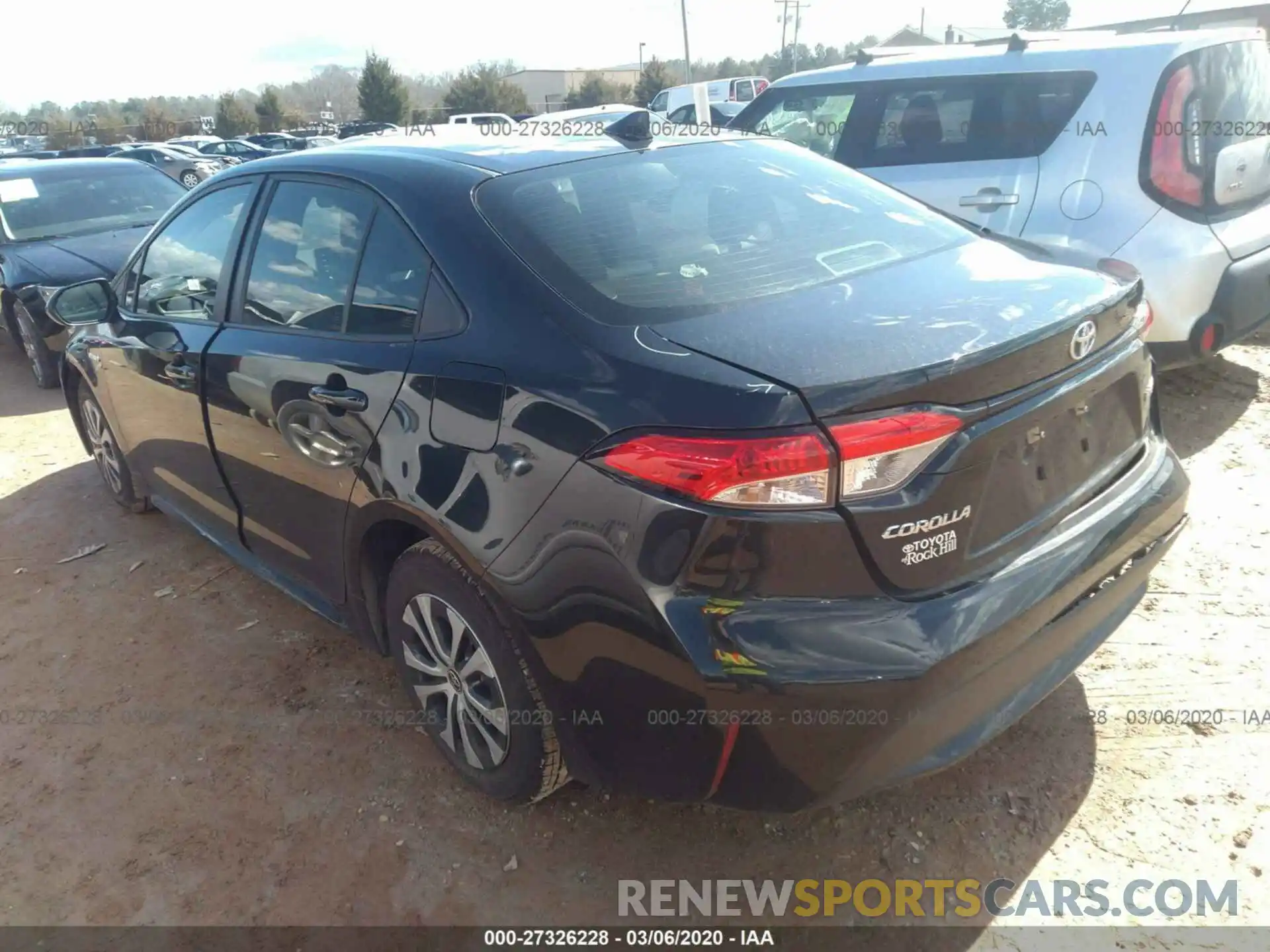 3 Photograph of a damaged car JTDEBRBE9LJ009680 TOYOTA COROLLA 2020