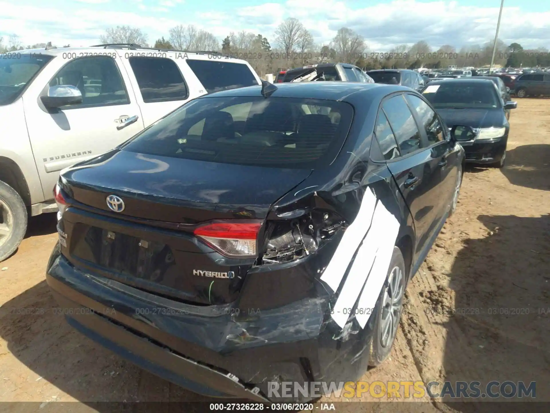 4 Photograph of a damaged car JTDEBRBE9LJ009680 TOYOTA COROLLA 2020