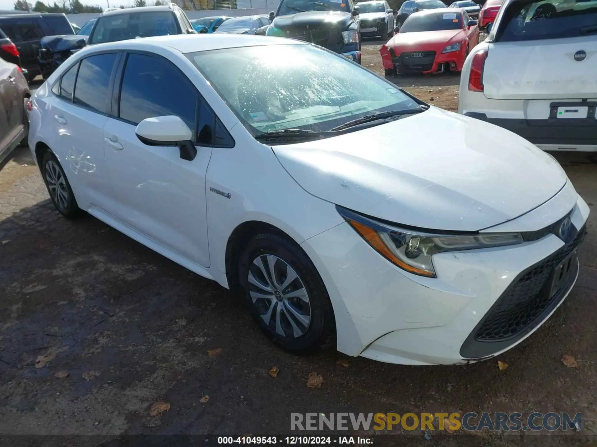 1 Photograph of a damaged car JTDEBRBE9LJ014295 TOYOTA COROLLA 2020