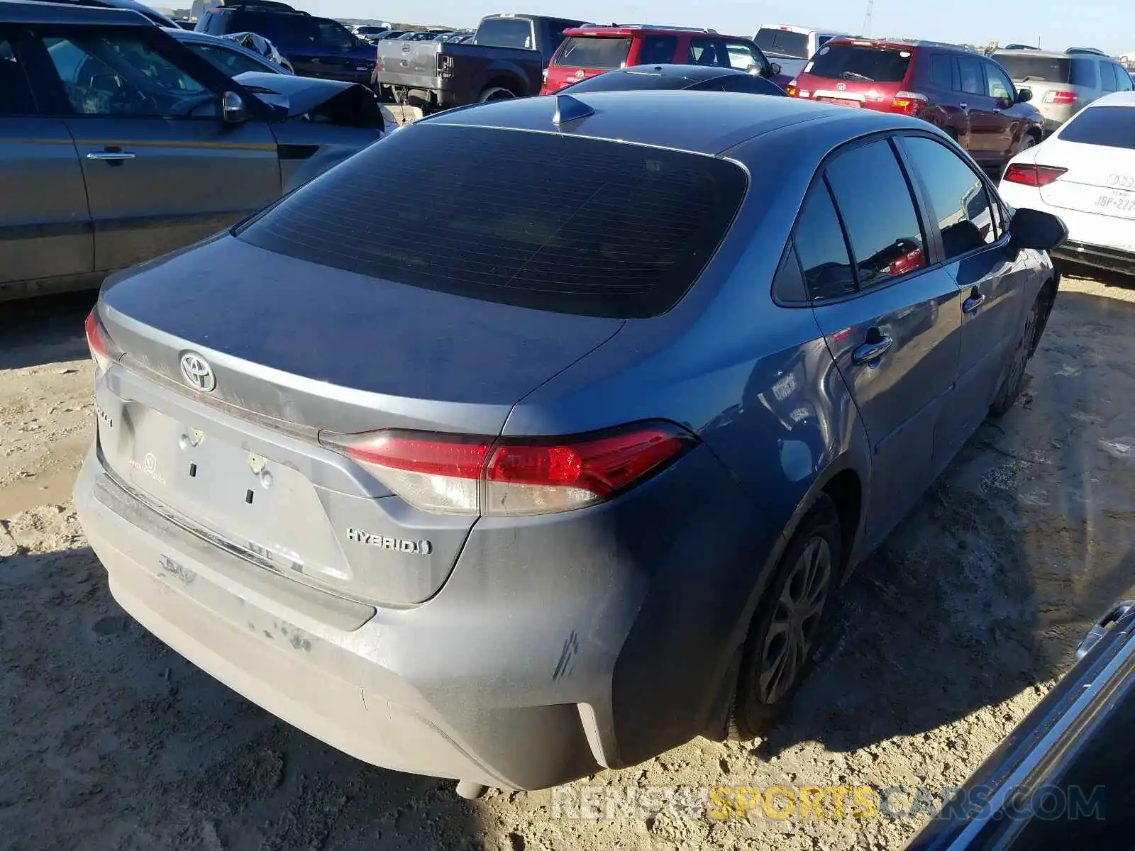 4 Photograph of a damaged car JTDEBRBE9LJ016421 TOYOTA COROLLA 2020