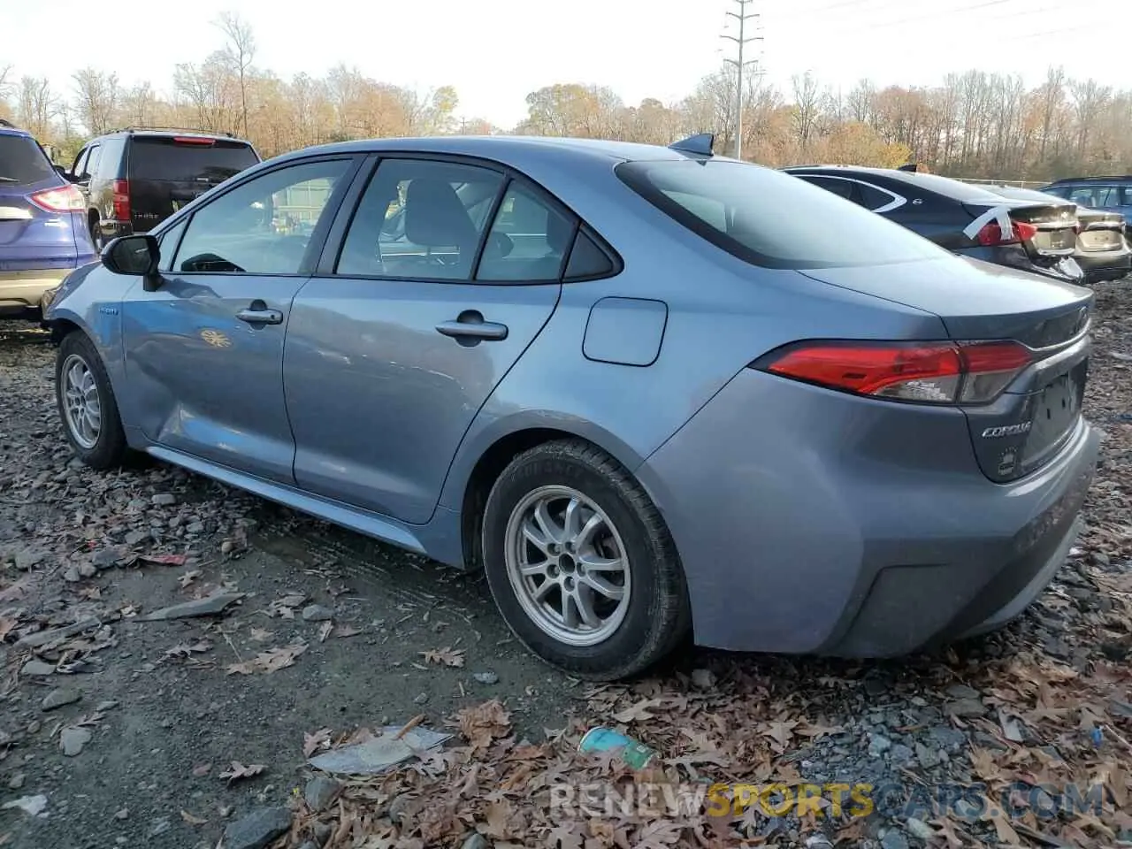 2 Photograph of a damaged car JTDEBRBE9LJ016998 TOYOTA COROLLA 2020