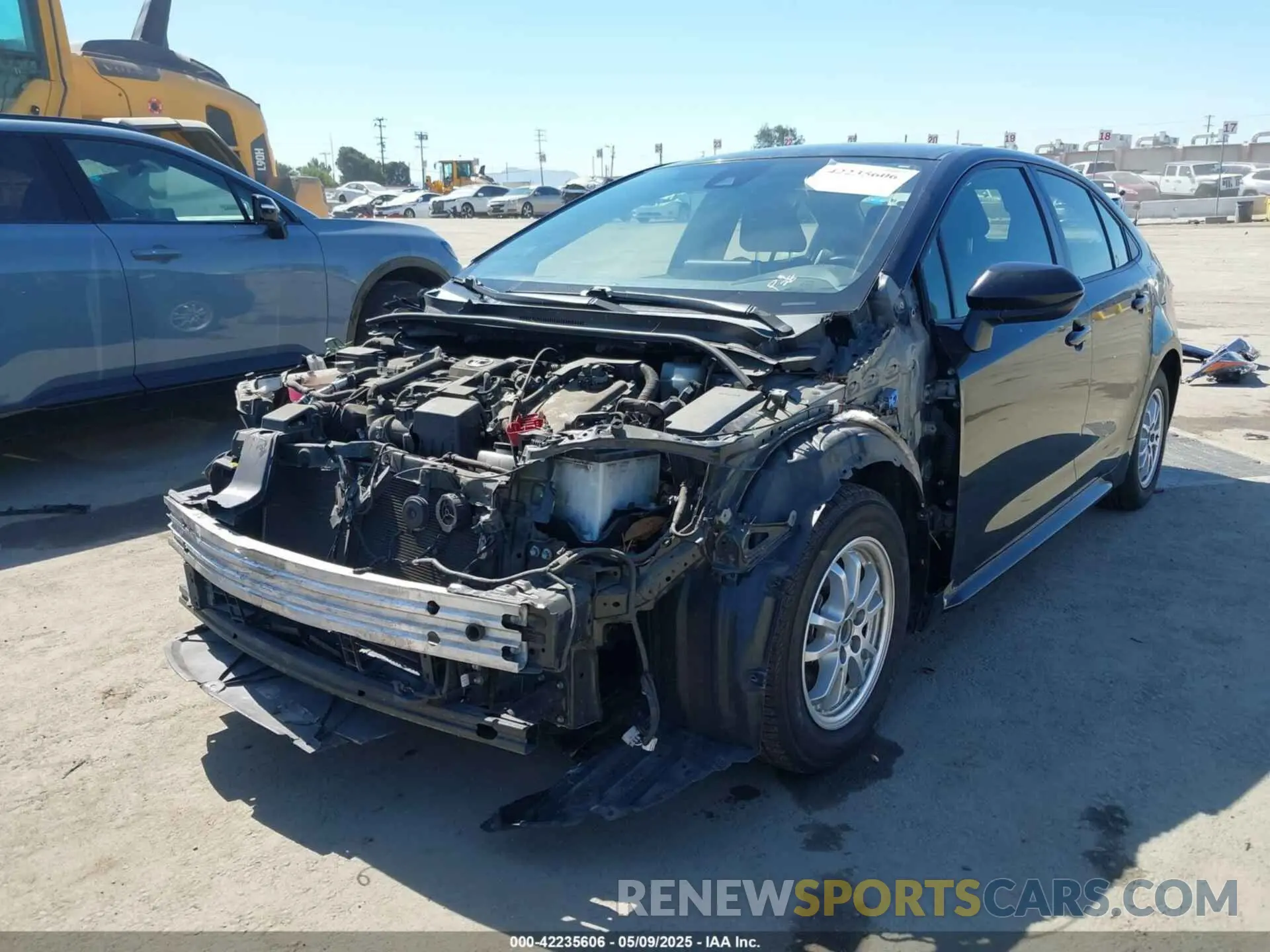 2 Photograph of a damaged car JTDEBRBE9LJ023224 TOYOTA COROLLA 2020